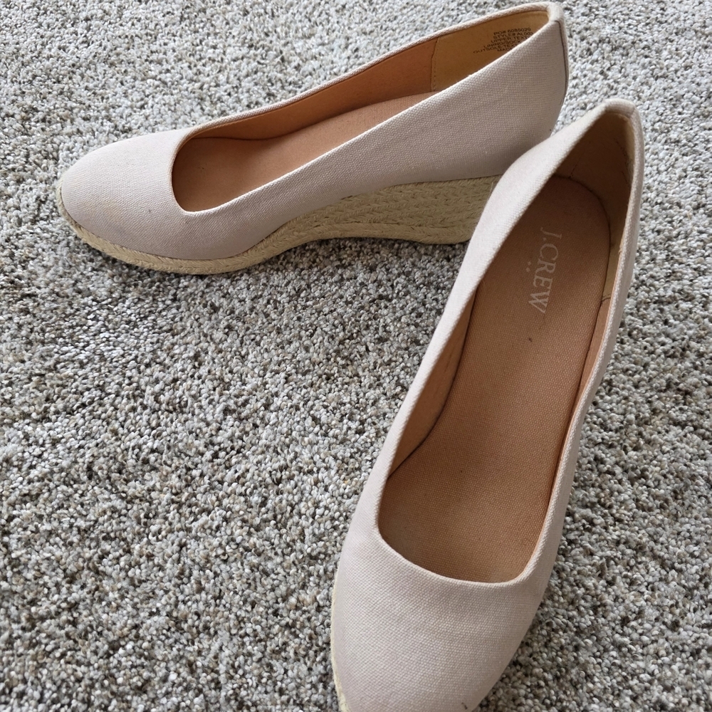 J. Crew Women's Beige Wedge Shoes